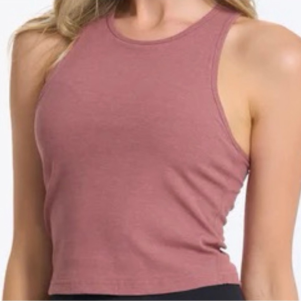 Vuori Pose Plyo Tank Women's Rib Tank Stoneware Heather Pink S